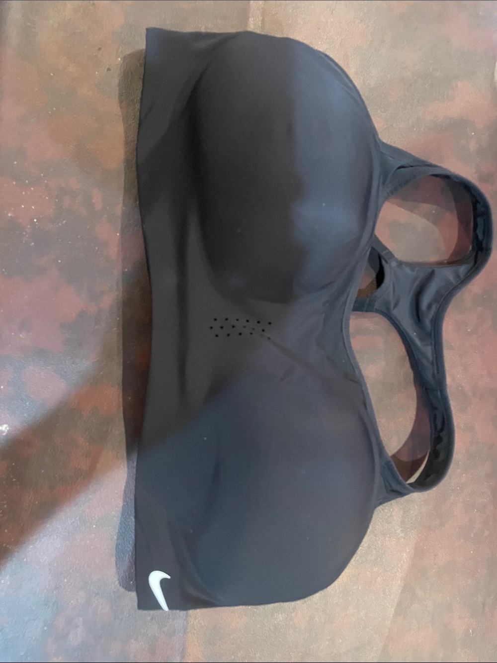 Nike Black Molded-Cup Racerback Sports Bra